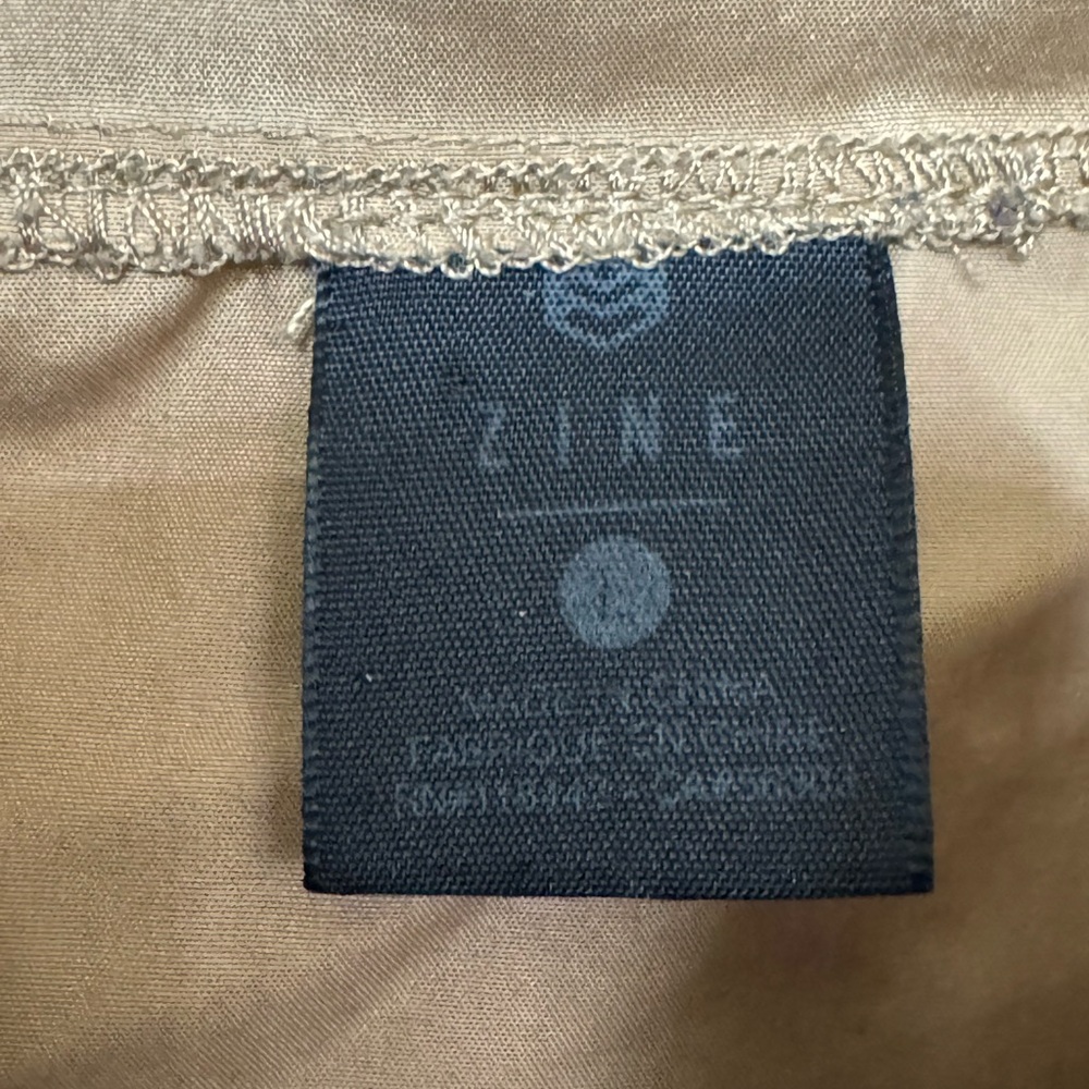 Retro Zine Tan & Black Pocket Windbreaker Hoodie Men’s L Jacket MINTY - Picture 3 of 5